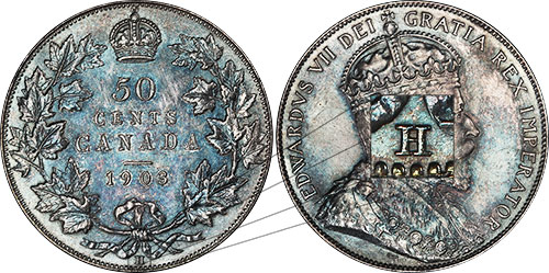50 cents 1903 H Canada