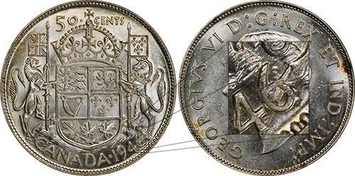 50 cents 1946 Desgin Canada