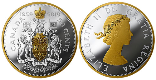 50 cents 2019 - 1959-2019 - Canada