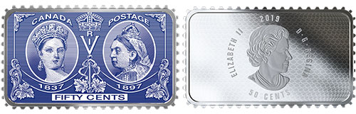 50 cents 2019 - Queen Victoria Jubilee Stamp - Canada