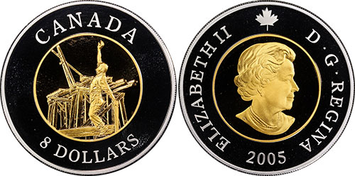 8 dollars 2005 Chinese Memorial Canada