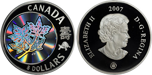 8 dollars 2007 Maple of Long Life Canada