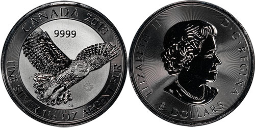 8 dollars 2018 Snowy Owl Canada
