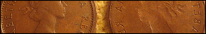 1 cent - Brockage