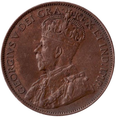 F-12 - 1 cent 1911 to 1920 - George V