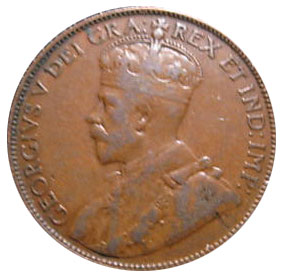 VG-8 - 1 cent 1911 to 1920 - George V