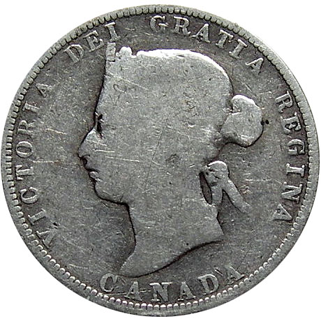 VG-8 - 25 cents 1870 to 1901 - Victoria