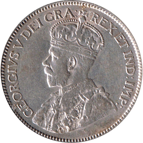 EF-40 - 25 cents 1911 to 1936 - George V