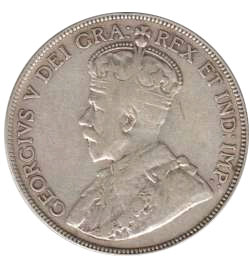 F-12 - 50 cents 1911 to 1936 - George V