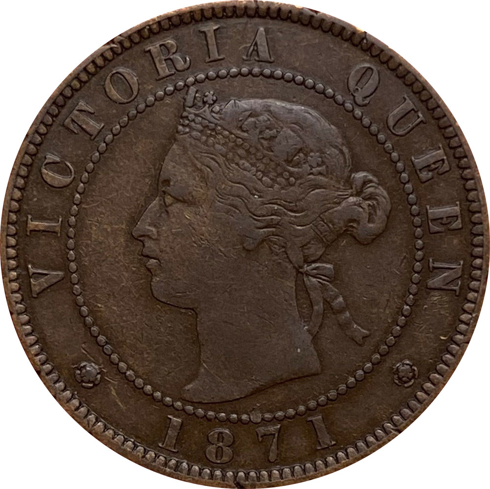 VF-20 - 1 cent 1871 - Prince Edward Island - Victoria