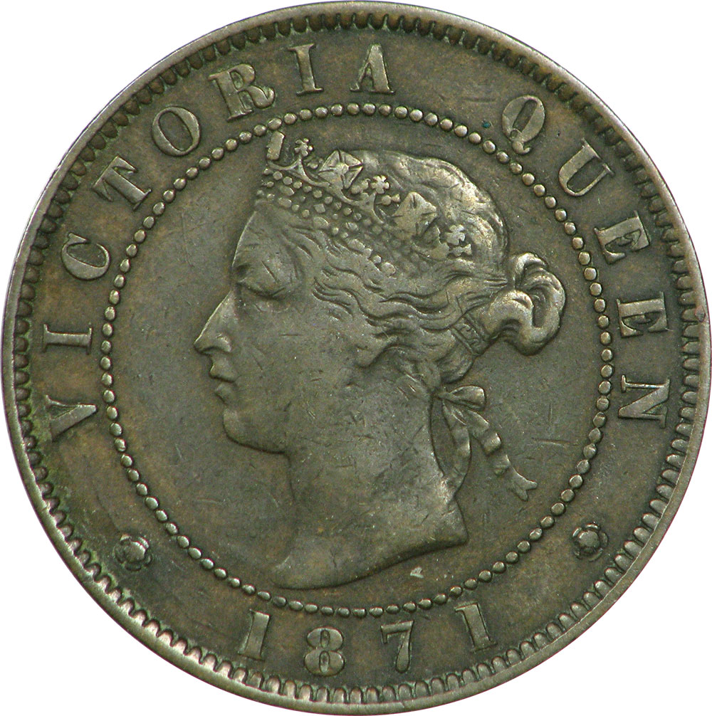 VF-20 - 1 cent 1871 - Prince Edward Island - Victoria