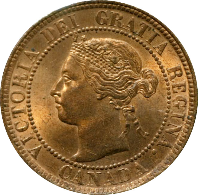 MS-60 - 1 cent 1876 to 1901 - Victoria