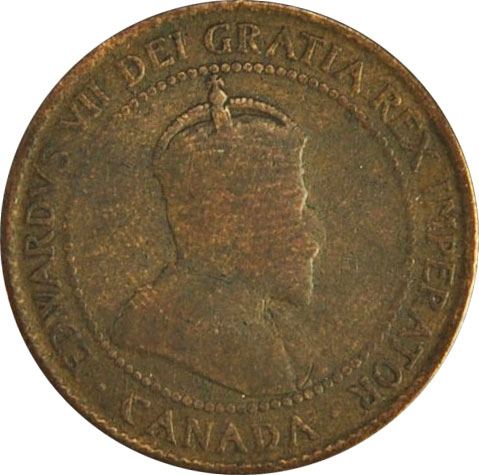 VG-8 - 1 cent 1902 to 1910 - Edward VII