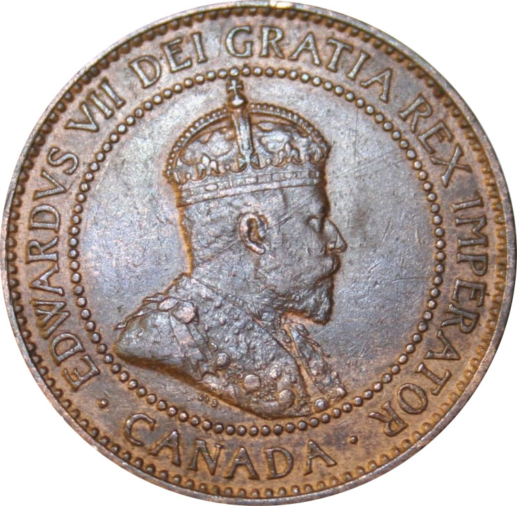 EF-40 - 1 cent 1902 to 1910 - Edward VII