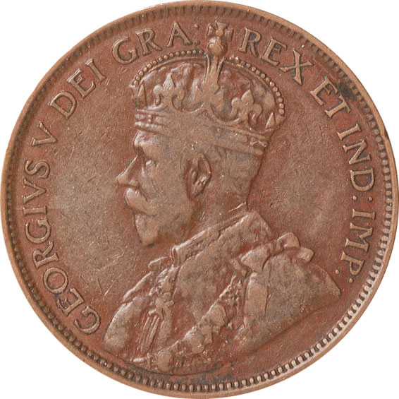 F-12 - 1 cent 1911 to 1920 - George V