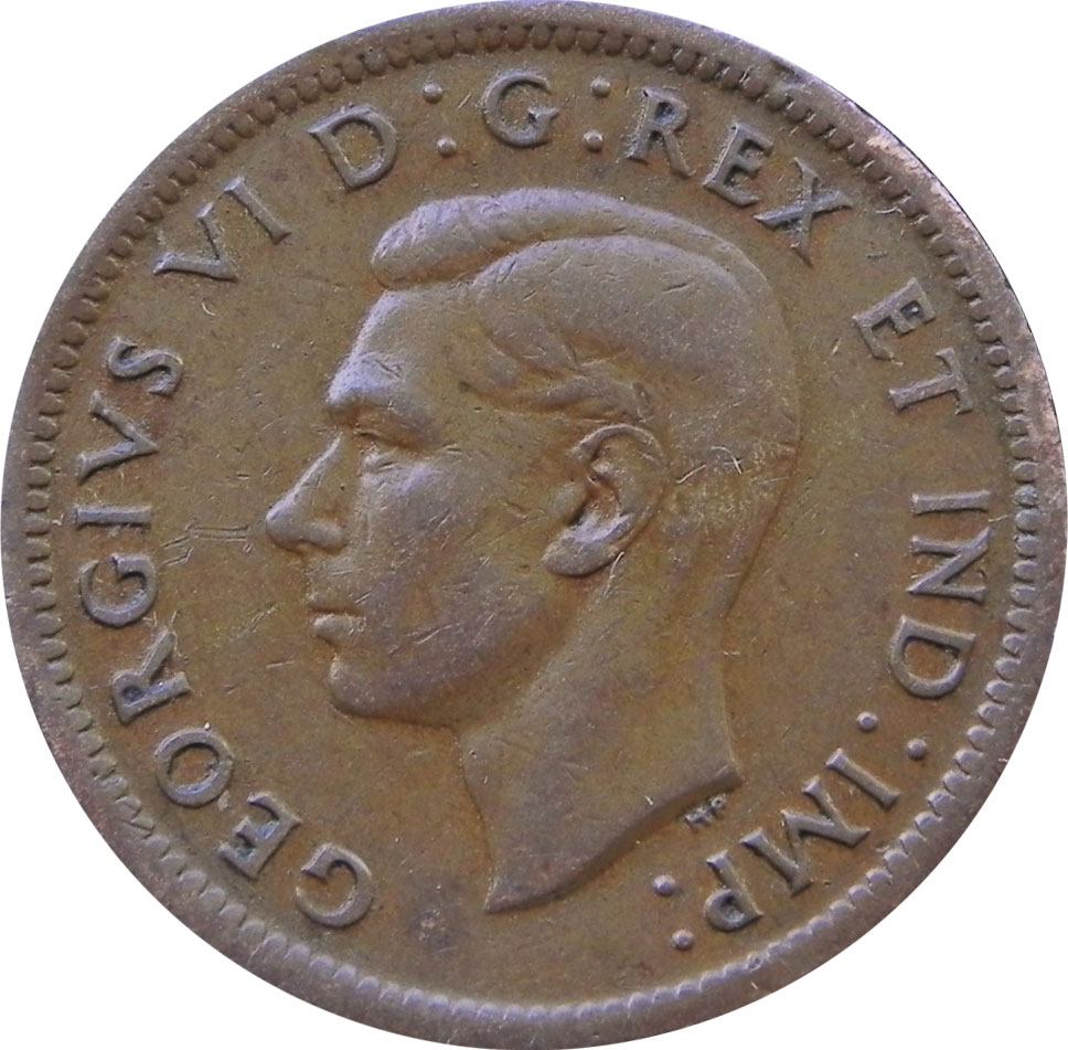 F-12 - 1 cent 1937 to 1952 - George VI