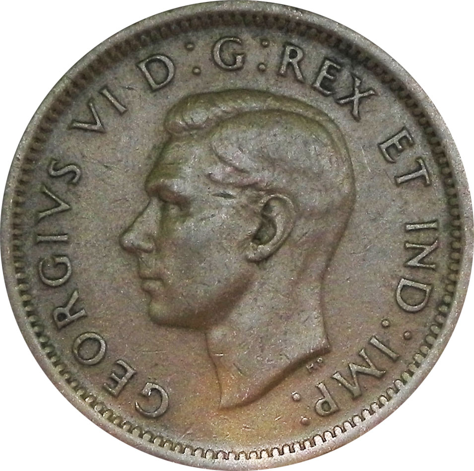 VF-20 - 1 cent 1937 to 1952 - George VI