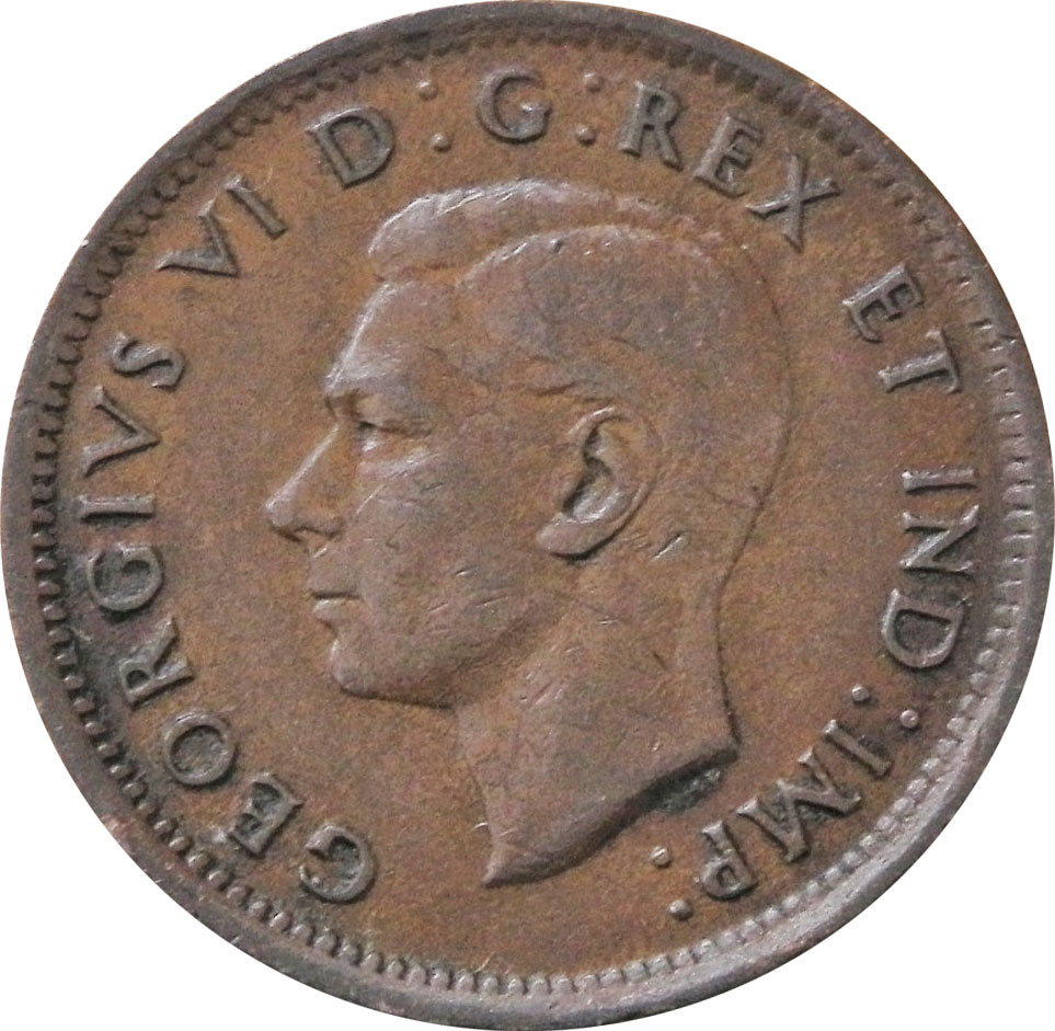 VG-8 - 1 cent 1937 to 1952 - George VI