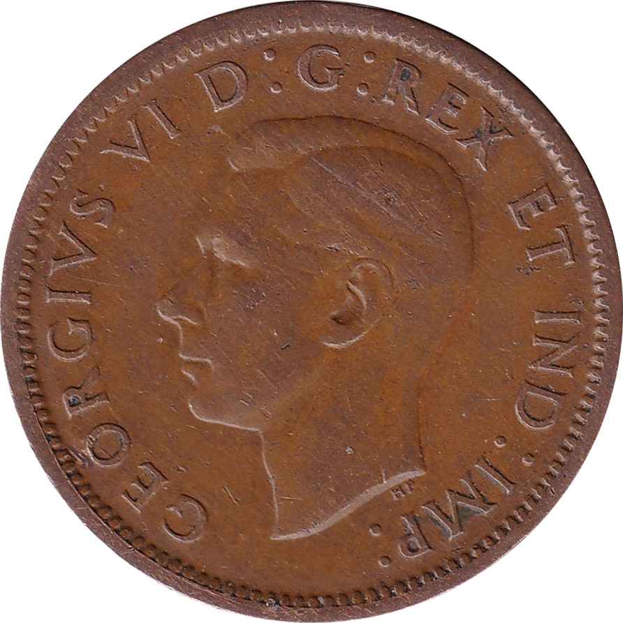 VG-8 - 1 cent 1937 to 1952 - George VI