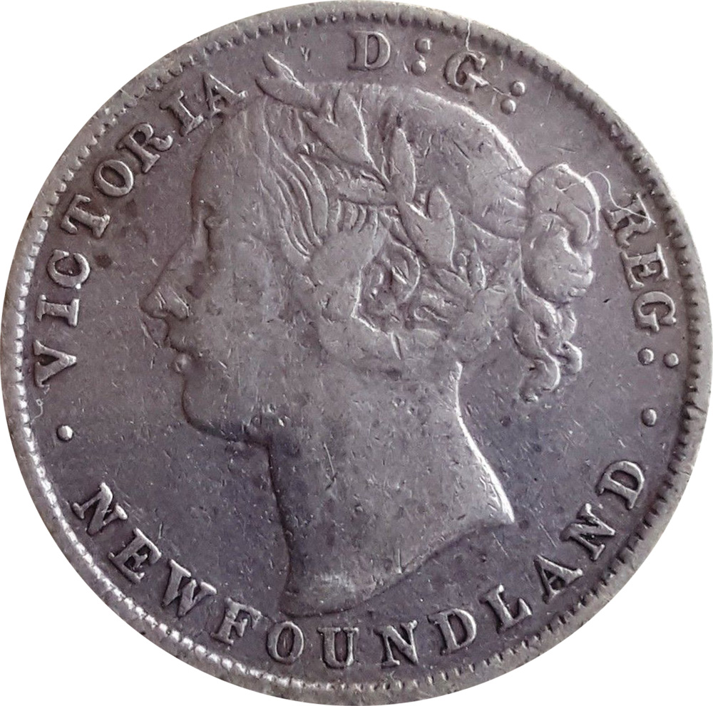 VF-20 - 20 cents 1865 to 1900 - Newfoundland - Victoria
