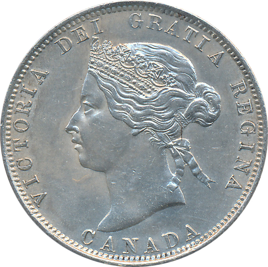 AU-50 - 25 cents 1870 to 1901 - Victoria