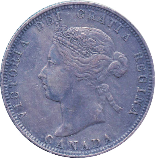 AU-50 - 25 cents 1870 to 1901 - Victoria