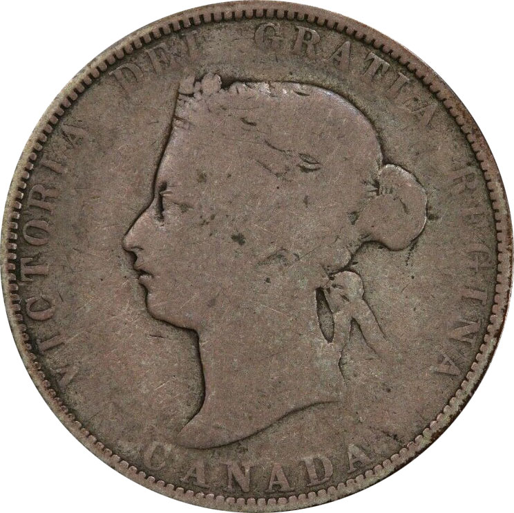 G-4 - 25 cents 1870 to 1901 - Victoria