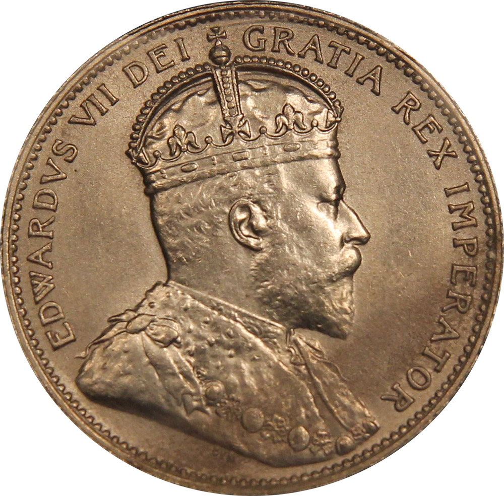 MS-60 - 25 cents 1902 to 1910 - Edward VII
