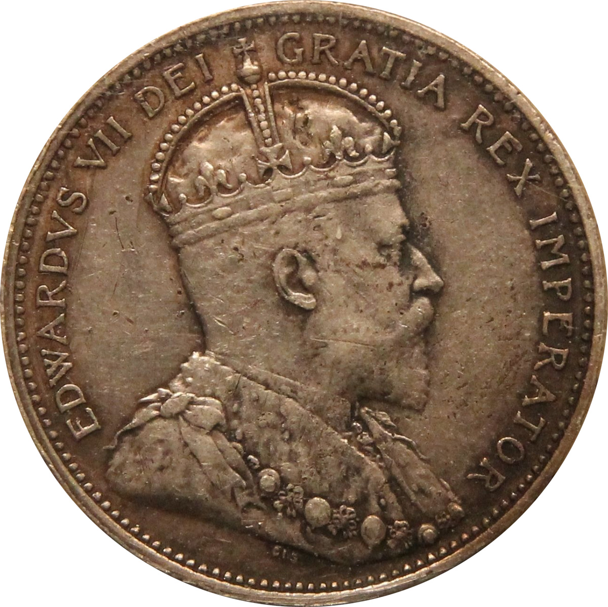 EF-40 - 25 cents 1902 to 1910 - Edward VII