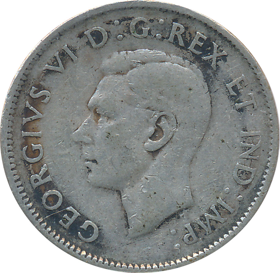 VG-8 - 25 cents 1937 to 1952 - George VI
