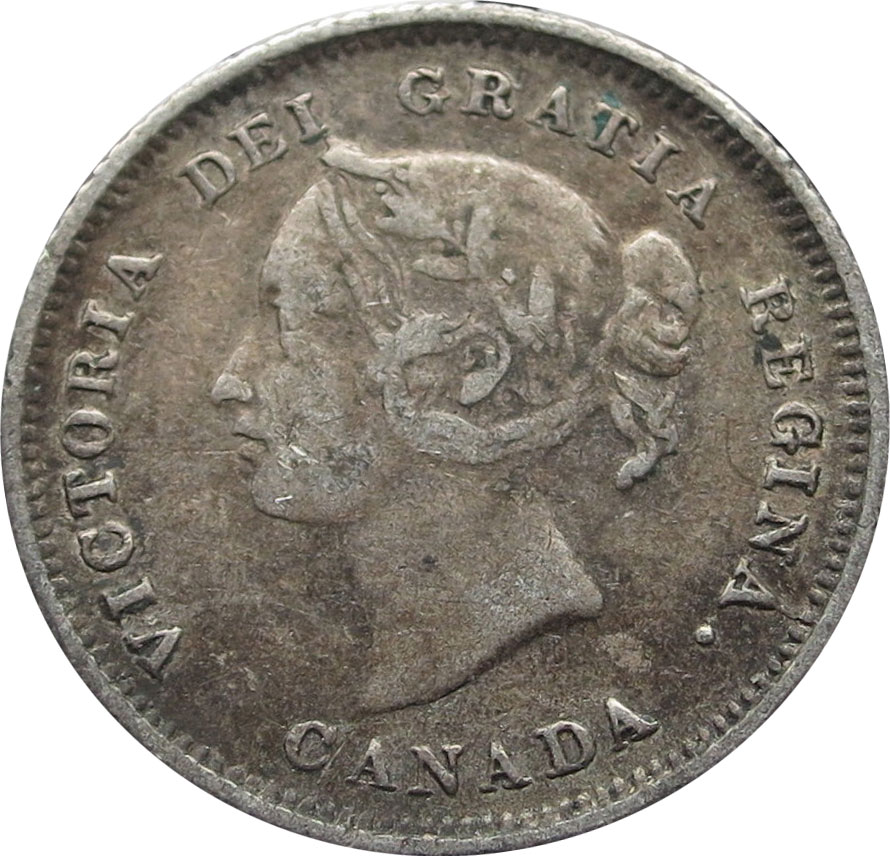 F-12 - 5 cents 1858 to 1901 - Victoria