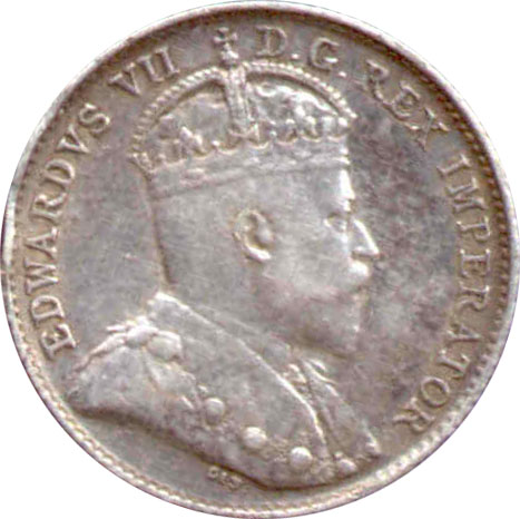 F-12 - 5 cents 1902 to 1910 - Edward VII