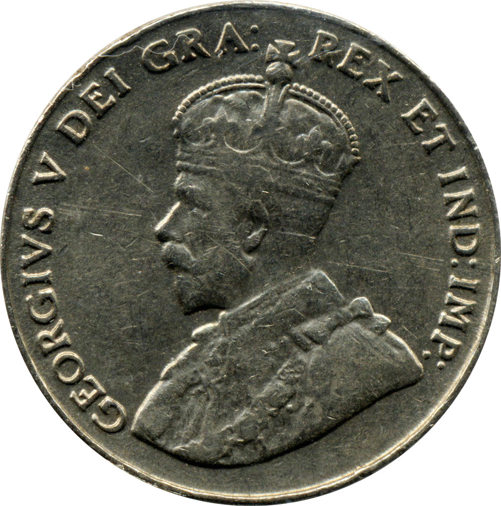 VF-20 - 5 cents 1911 to 1936 - George V