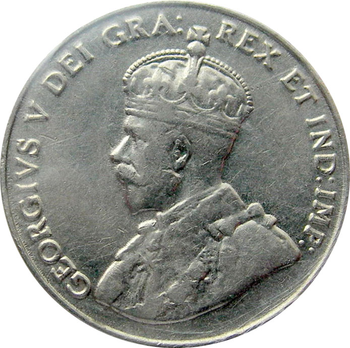 VF-20 - 5 cents 1911 to 1936 - George V
