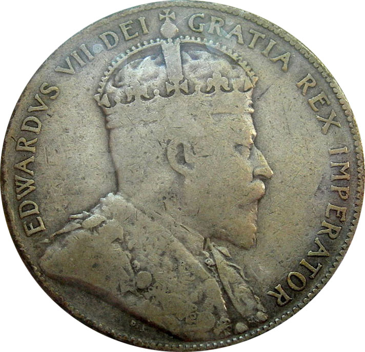 VG-8 - 50 cents 1902 to 1910 - Edward VII