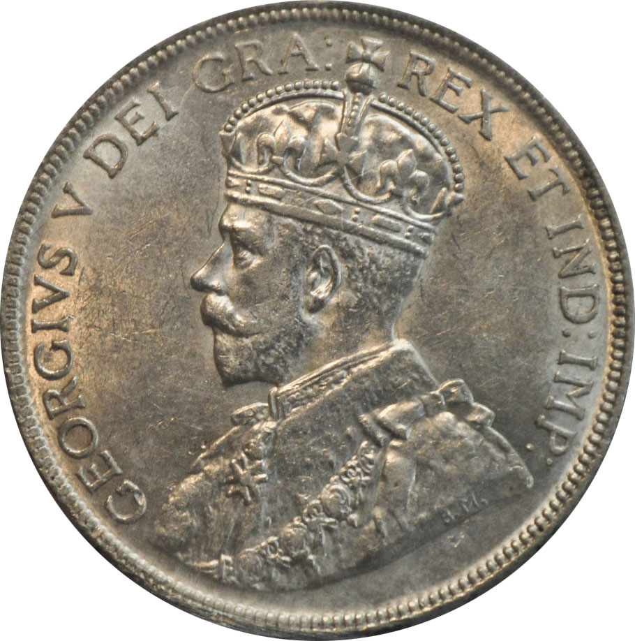 MS-60 - 50 cents 1911 to 1936 - George V