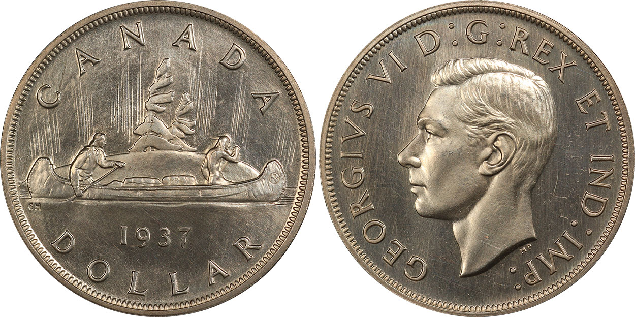 Details about   1937 CANADIAN SILVER DOLLAR VERY NICE KEY DATE 