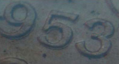 1 cent 1953 - Double 953