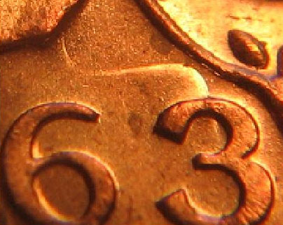 1 cent 1963 - Hanging 3