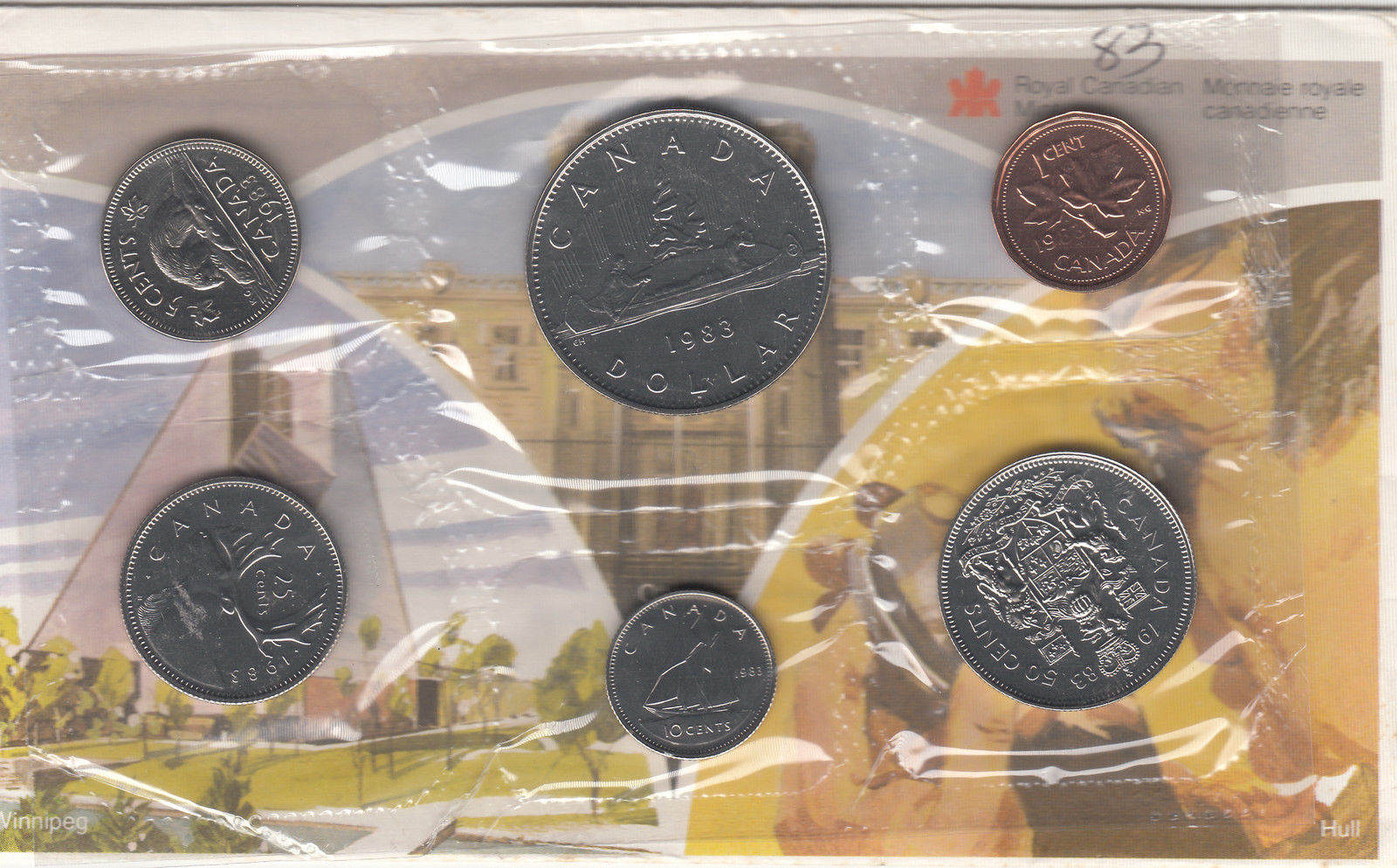 1983 Canada Proof-Like Coin Set By Royal Canadian Mint 