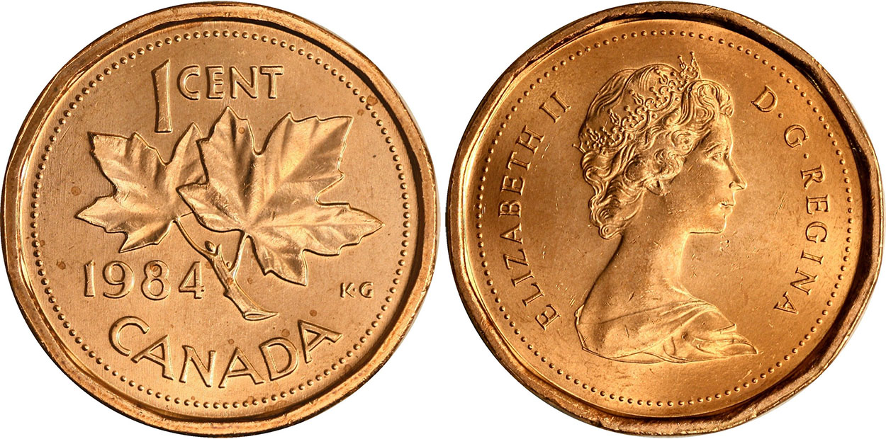 1984 Canadian Prooflike Penny $0.01 