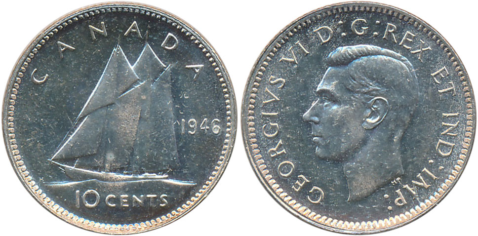 1946 50 cent canadian coin