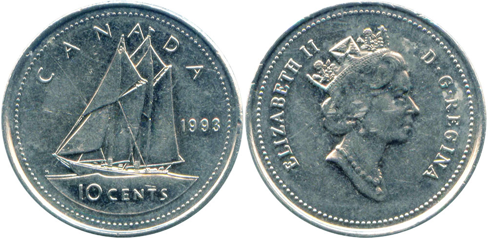 Details about   1993 CANADA 10 CENTS PROOF DIME COIN 