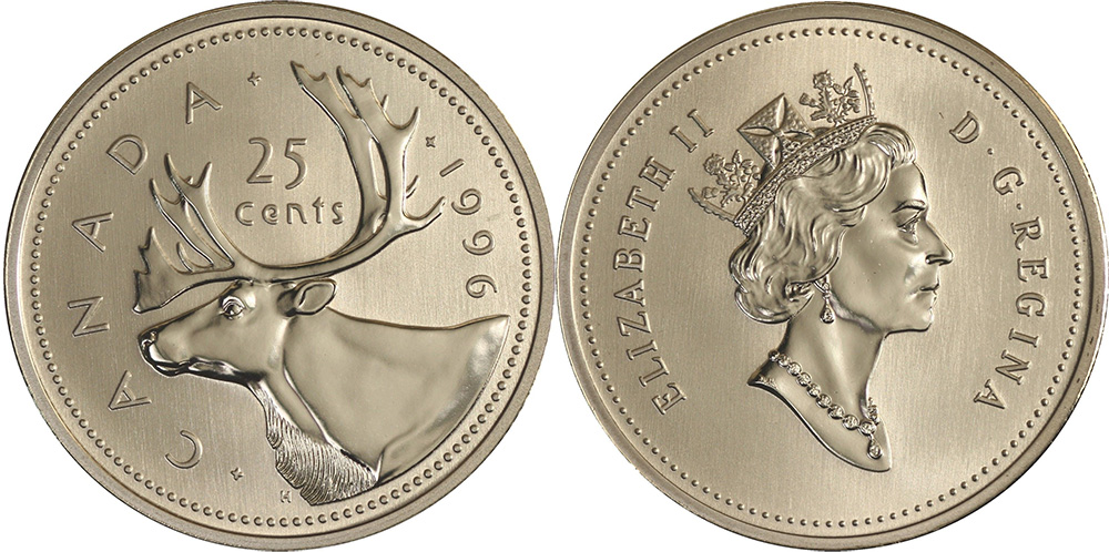 $0.25 1996 Canadian Specimen Quarter 