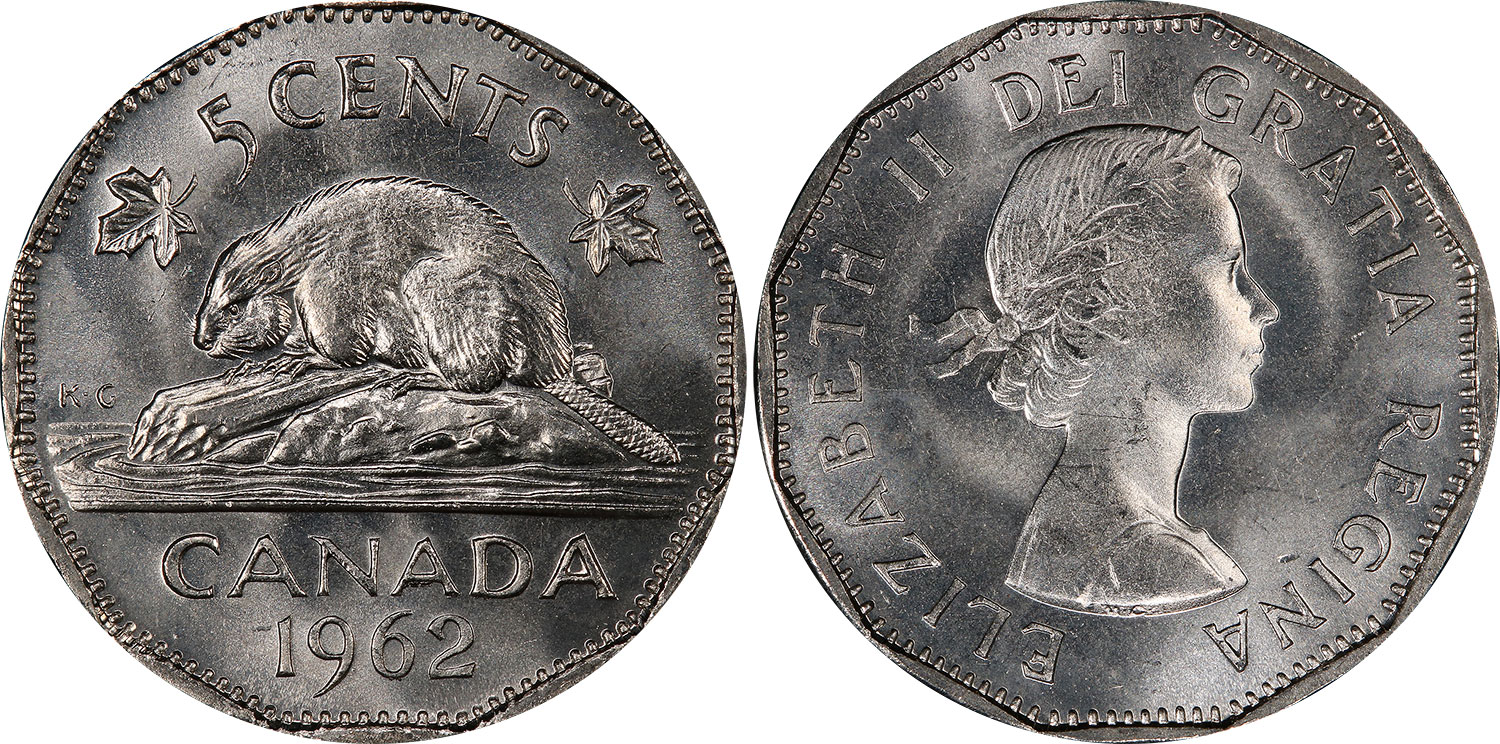 Details about   Canada 1962 Five Cents Gem BU!! 