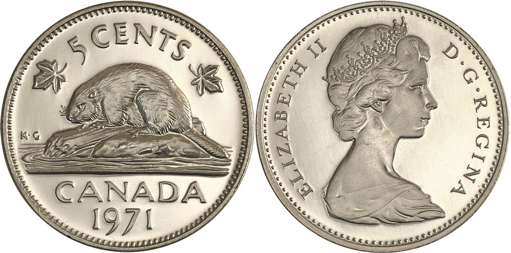 1971 5p coin value