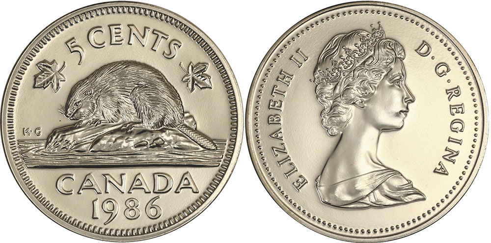 CANADA 1986 UNCIRCULATED NICKEL DOLLAR COIN 