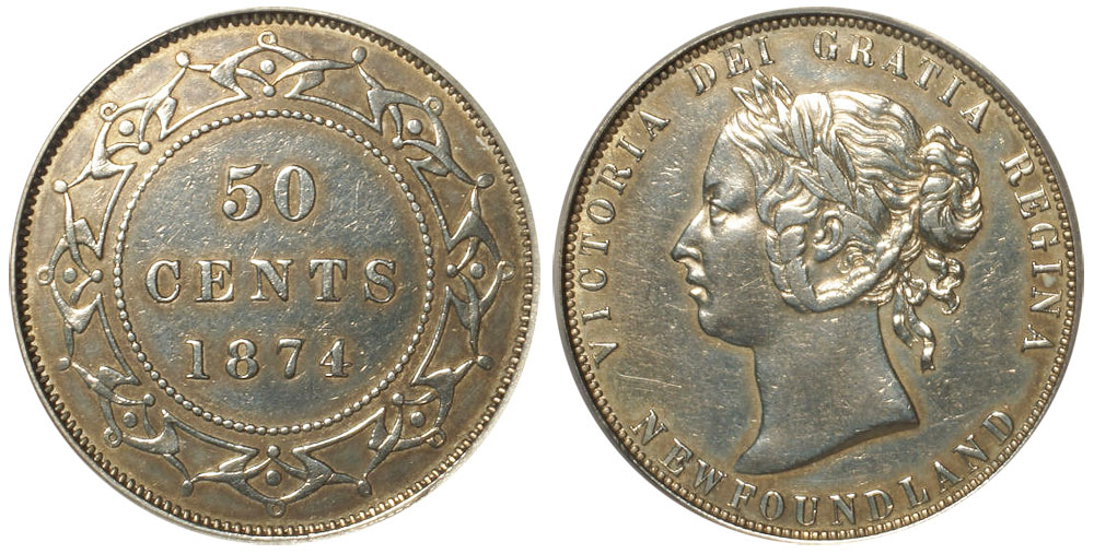 50 cents - Newfoundland 1874