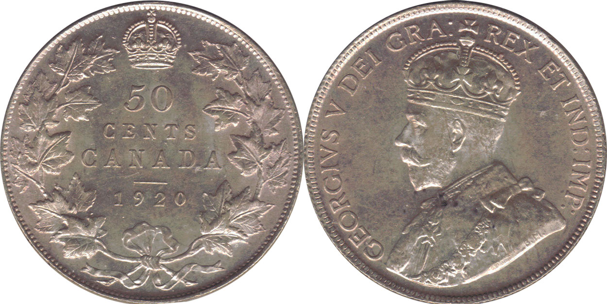 Coins And Canada 50 Cents 1921 Canadian Coins Price Guide